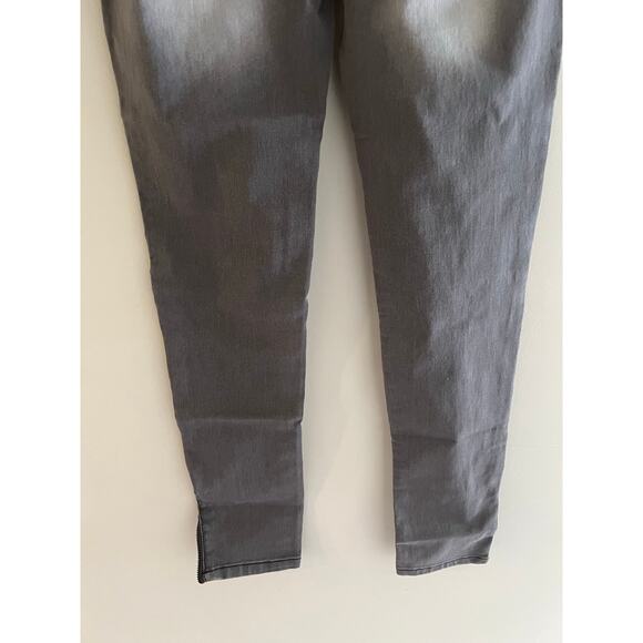 Fire Los Angeles Junior's Skinny Jeans Black Wash Zipper Pockets & Ankles 5 JL - Picture 9 of 12
